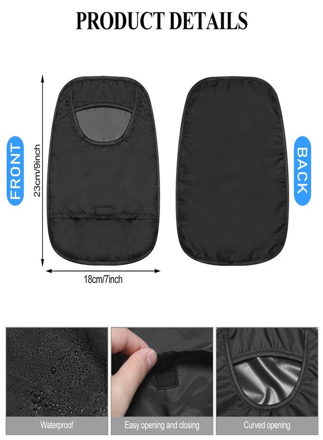 Nuenen 6 Pcs Ostomy Bag Covers Waterproof Ostomy Shower Cover Stretchy Lightweight Colostomy Bags with Opening for Ileostomy Care (Black) - Image 2